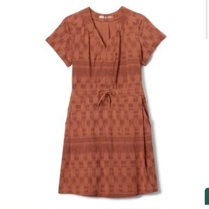 REI aoraki orange travel dress